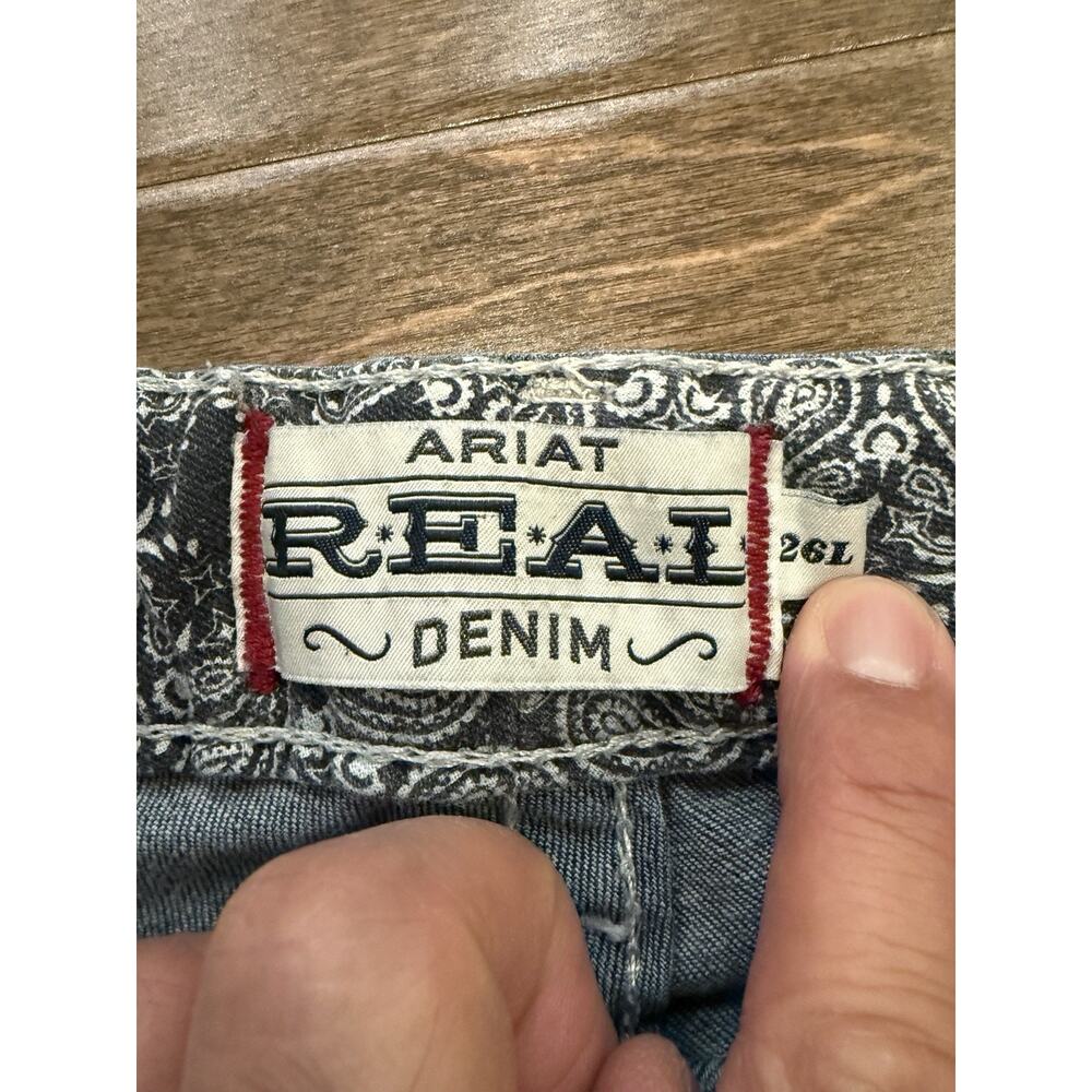 Ariat Real Denim Womens Blue Denim Low Rise Casual Jeans Size 26L *Flaws* - Picture 6 of 13